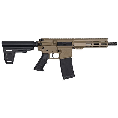 GREAT LAKES FIREARMS AR15 Pistol w/Brace 223 Wylde 7.5" SS FDE for sale at KYGUNCO.