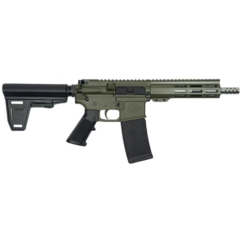 GREAT LAKES FIREARMS AR15 Pistol w/Brace 223 Wylde 7.5" SS Od Green for sale at KYGUNCO.