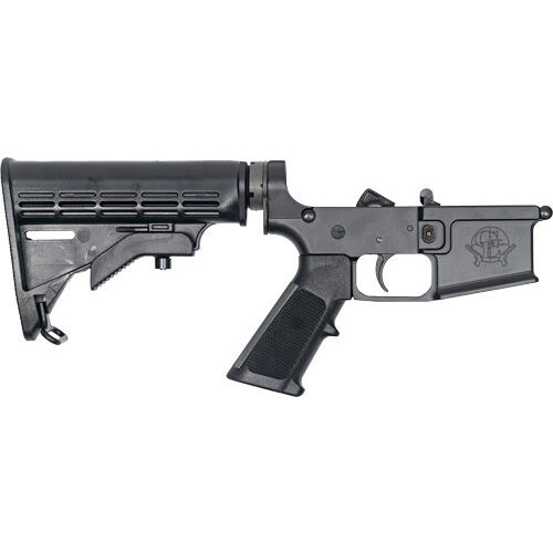 GREAT LAKES FIREARMS Lower Group AR15 5.56mm w/Adjustable Stock Black for sale at KYGUNCO.