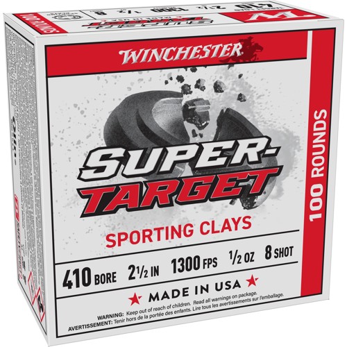 WINCHESTER AMMO 410Ga 2-1/2" #8 Super-Target 1/2oz 25rd 1300 FPS for sale at KYGUNCO.