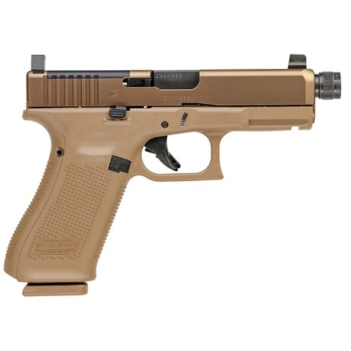 GLOCK G19XV MOS 9mm 4.52" 17/19rd w/ Threaded Barrel - Coyote Brown for sale at KYGUNCO.