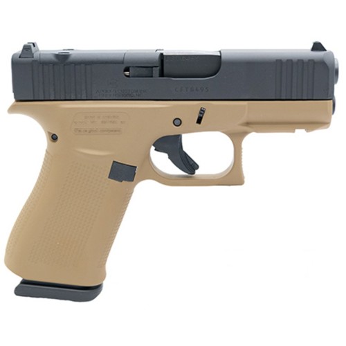 GLOCK G43X MOS 9mm 3.4" 10rd - FDE and Black for sale at KYGUNCO.