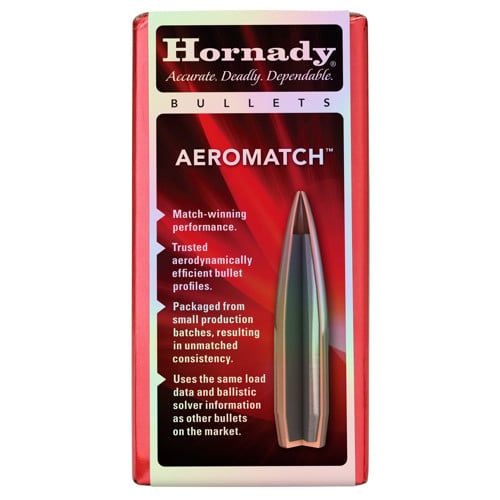 HORNADY 6.5mm .264 140Gr BTHP  Aeromatch Bullets for sale at KYGUNCO.