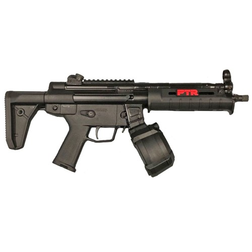 PTR 9CT 9mm 8.86" 30rd/50rd w/ Magpul Stock and Drum Magazine SBR - Black for sale at KYGUNCO.