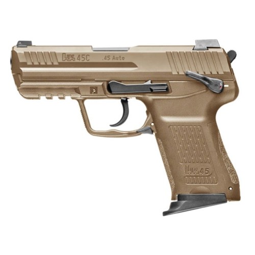 HK USA HK45C V1 DA/SA 45acp 3.94" FDE 8rd for sale at KYGUNCO.