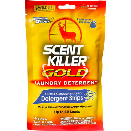 WILDLIFE RESEARCH Scent Killer Gold Laundry Detergent Strips 60pk for sale at KYGUNCO.