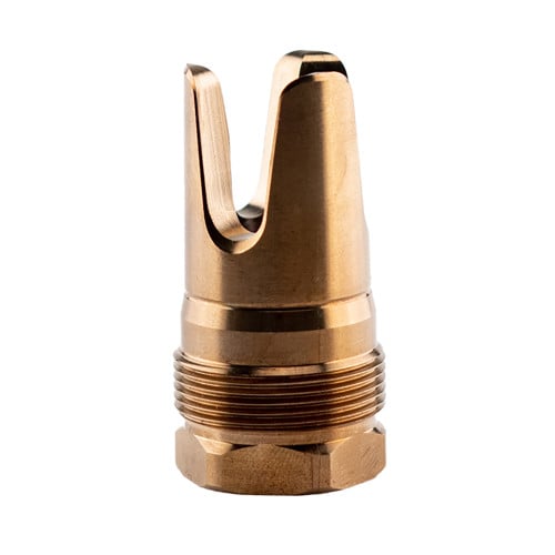 REARDEN FHD Plan B Flash Hider 5/8x24 Gold Square Shoulder for sale at KYGUNCO.