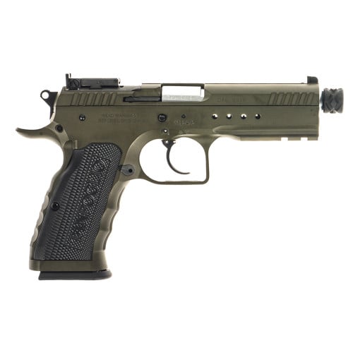 TANFOGLIO Defiant Tactical Pro 9mm 4.5" 20rd TB Grn/Blk for sale at KYGUNCO.