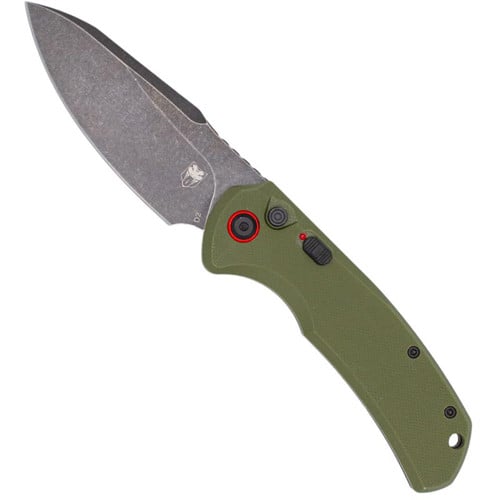 COBRATEC Vanguard Drop Point Button Automatic OD Green for sale at KYGUNCO.