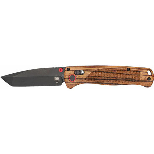COBRATEC Zebrawood Bar Lock Tanto Not Serrated Black Blade for sale at KYGUNCO.