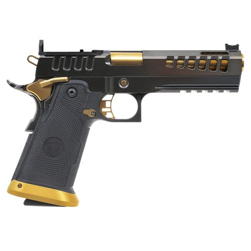 WATCHTOWER Demolitia 9mm 5" 20rd Gold Plated PVD/Black for sale at KYGUNCO.