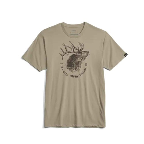SITKA Elk Sketch Tee Light Tan for sale at KYGUNCO.