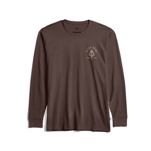 SITKA Broadhead Crest Long Sleeve Tee Cherry Wood for sale at KYGUNCO.