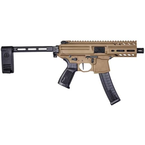 SIG SAUER MPX K 9mm 4.5" 35rd w/ PCB Folding Brace - Black for sale at KYGUNCO.