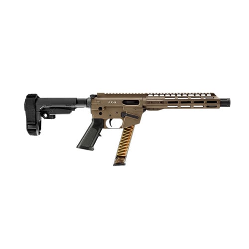 FREEDOM ORDNANCE FX-9 Pistol 9mm 10” FDE SBA3 Brace for sale at KYGUNCO.