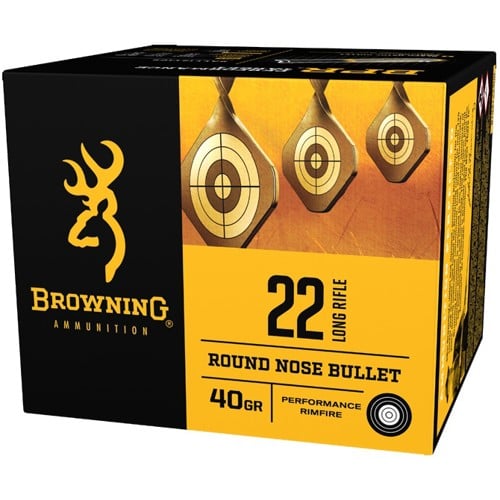 BROWNING BPR 22LR 40gr Round Nose Ammunition | 400 Rounds for sale at KYGUNCO.