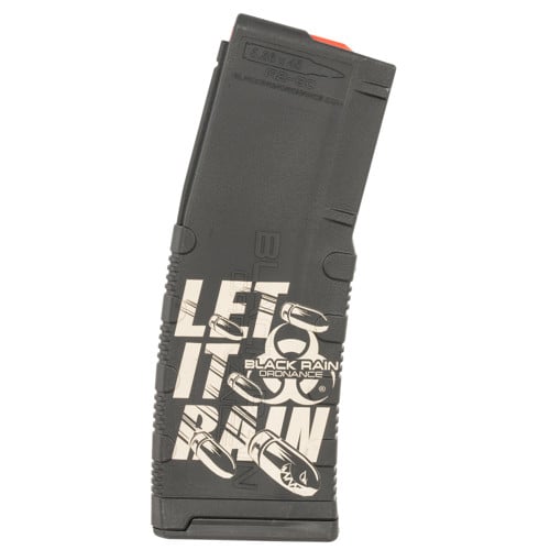 BLACK RAIN ORDNANCE Let It Rain /Bullets Etched 30rd Magazine for sale at KYGUNCO.