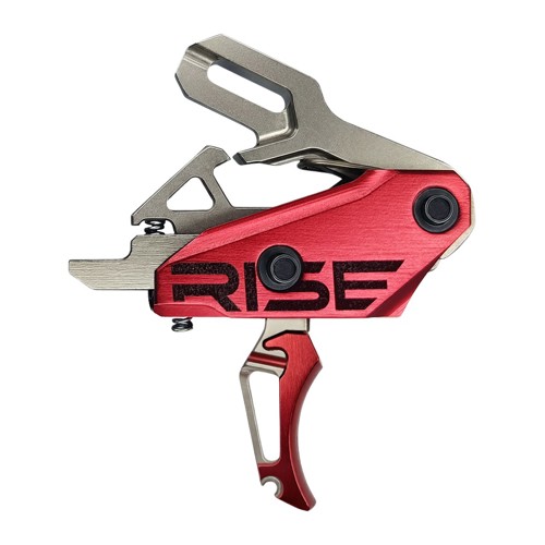 RISE ARMAMENT Rev 535 Trigger Fits AR Style Rifles Red/Silver for sale at KYGUNCO.
