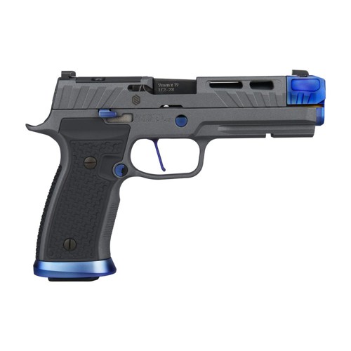 SIG SAUER P320 9mm 4.6" Spectre Platnm/Blue X-Ray 3 SXG 21rd for sale at KYGUNCO.
