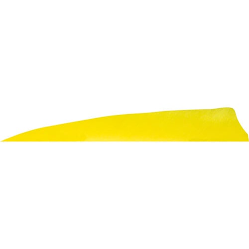 GATEWAY FEATHERS 4" Shield Cut Flo Yellow-RW for sale at KYGUNCO.