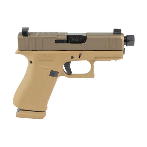 GLOCK G43X 9mm 3.92" TB FDE Suppressor Height 15rd for sale at KYGUNCO.