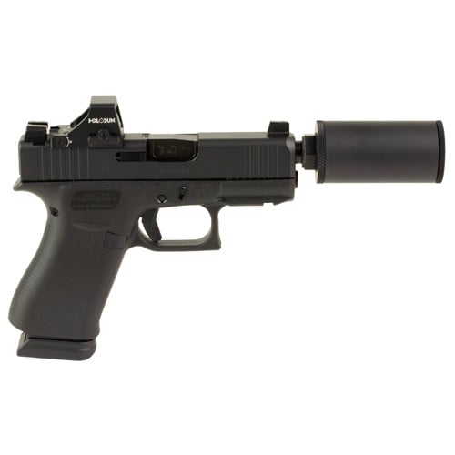 GLOCK G43X Hush Puppy 9mm 3.92" Black 15rd for sale at KYGUNCO.
