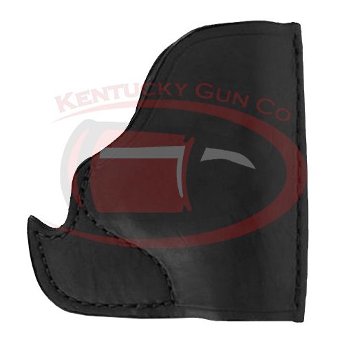 BULLDOG Medium Molded Leather Belt Slide Black RH Holster for sale at KYGUNCO.