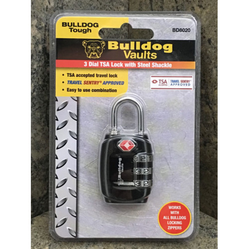 BULLDOG TSA Lock w/Steel Shackle - Single Pack for sale at KYGUNCO.