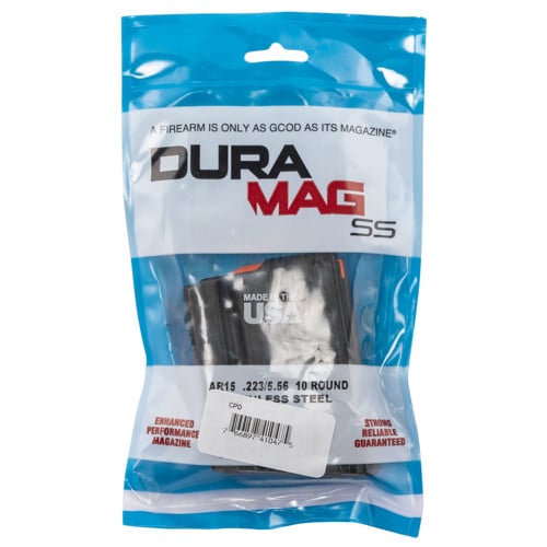 DURAMAG SS 10rd 223/300Blk/5.56 AR-15 Blk/Orange Follower for sale at KYGUNCO.