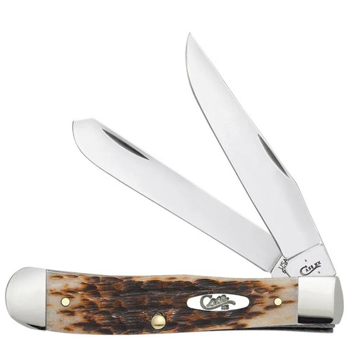 CASE KNIVES Amber Bone Peach Seed Jig Trapper (6254 SS) for sale at KYGUNCO.