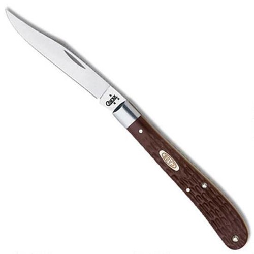 CASE KNIVES Brown Synthetic Slimline Trapper (61048 SS) for sale at KYGUNCO.