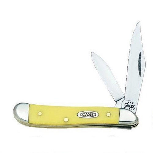CASE KNIVES Yellow Synthetic Peanut 2-7/8" Closed (3220 CV) for sale at KYGUNCO.