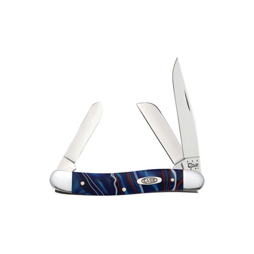 CASE KNIVES Kirinite Patriotic Medium Stockman Clip, Sheepfoot & Spey Blades 3.625" Closed for sale at KYGUNCO.