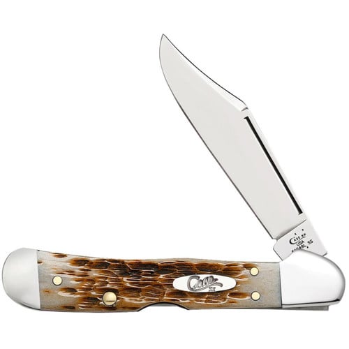 CASE KNIVES Amber Bone Peach Seed Jig Mini Copperlock for sale at KYGUNCO.