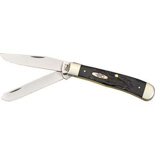 CASE KNIVES Jigged Rough Black Synthetic Trapper (6254 SS) for sale at KYGUNCO.