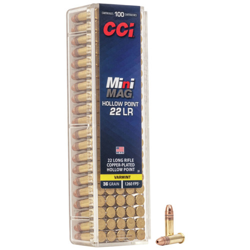 CCI Mini-Mag HP 22LR 36Gr - 100 Rounds