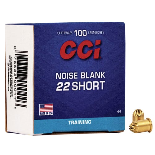 CCI Noise Blanks 22 Short Training Ammunition | 100 Rounds for sale at KYGUNCO.