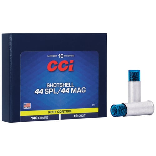 CCI Pest Control 44 Special / 44 Rem Mag 140gr #9 Shotshell Ammunition | 10 Rounds for sale at KYGUNCO.