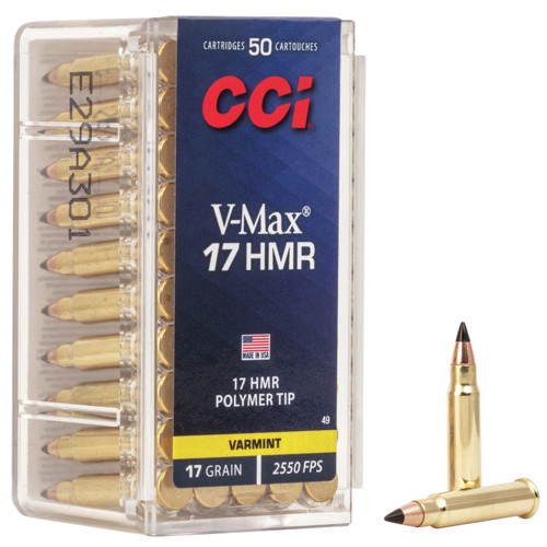 CCI V-MAX 17 HMR 17gr Ammunition | 50 Rounds for sale at KYGUNCO.