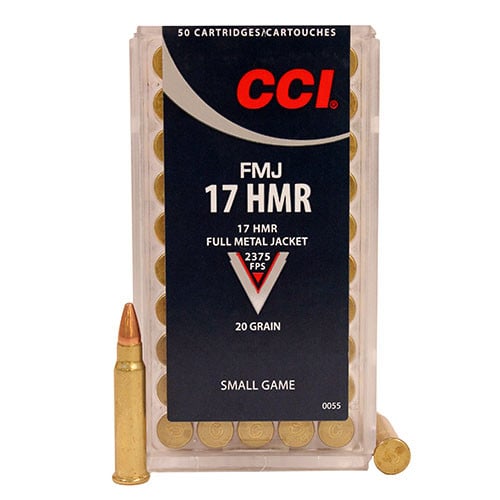 CCI Small Game 17 HMR 20gr Full Metal Jacket Ammunition | 50 Rounds for sale at KYGUNCO.