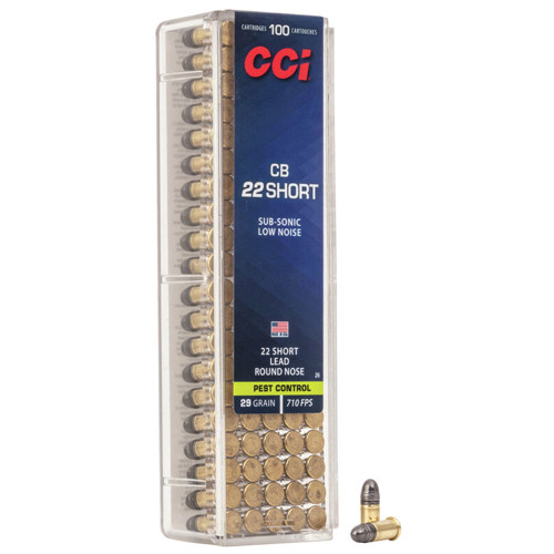 CCI CB Sub-Sonic 22 Short 29Gr Lead Round Nose | 100 Round for sale at KYGUNCO.