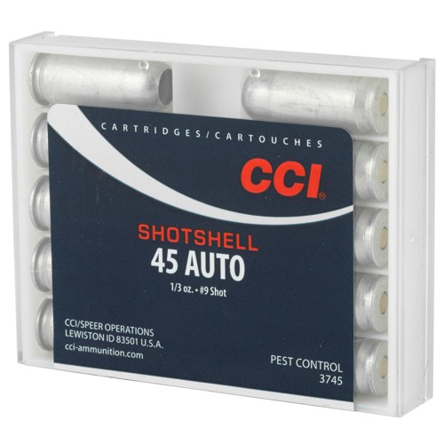 CCI PEST CONTROL 45 ACP 120gr 1/3oz #9 Shotshell Ammunition | 10 Rounds for sale at KYGUNCO.