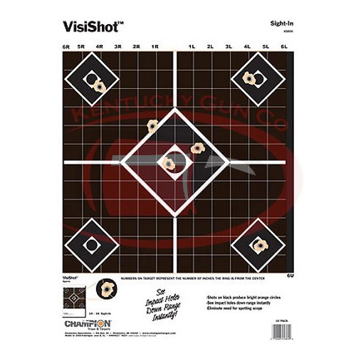 CHAMPION Visishot Sight-in Target 10pk for sale at KYGUNCO.