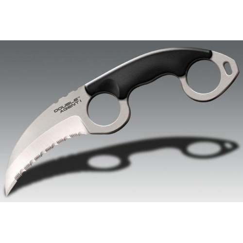 COLD STEEL Double Agent I Serrated 3" Blade 2.3mm AUS 8A SS for sale at KYGUNCO.