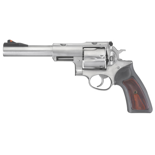 RUGER Super Redhawk 10mm 7.5" 6rd Revolver | Stainless w/ Rubber + Hardwood Grips for sale at KYGUNCO.