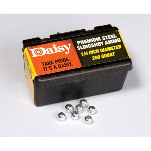 DAISY AIRGUNS 1/4" Steel Slingshot Ammo for sale at KYGUNCO.