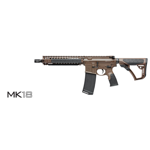 DANIEL DEFENSE DDM4 MK18 SBR 5.56 NATO 10.3" 30rd Semi-Auto AR15 Short Barrel Rifle - Brown for sale at KYGUNCO.