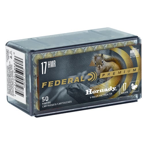 FEDERAL AMMO 17 HMR 17Gr Hornady V-Max V-Shok 50rd for sale at KYGUNCO.