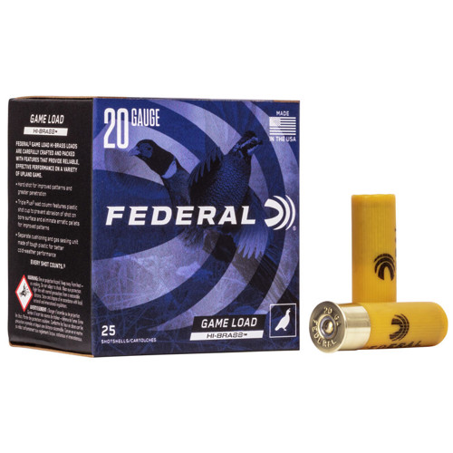 FEDERAL AMMO 20Ga 2-3/4" 2-3/4DE 1oz 5 25rdGame-Shok for sale at KYGUNCO.