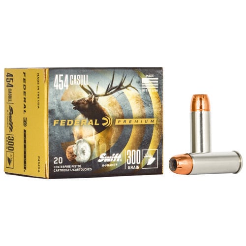 FEDERAL AMMO 454 Casull 300Gr Swift A-Frame Vital-Shok 20rd for sale at KYGUNCO.